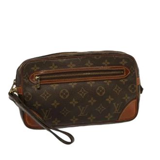 Louis Vuitton Pre-owned Clutches, female, Brown, Size: ONE SIZE Pre-owned Monogram Canvas Clutch