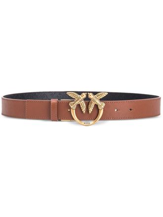 Pinko Love Berry H3 leather belt - women - Calf Leather - M - Black