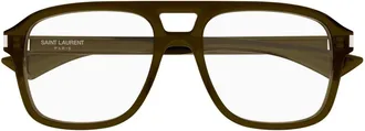 Saint Laurent Accessoires, Dames, Zwart, ONE Size, Navigator Optisch Montuur