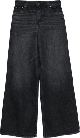 Chloé Jeans a gamba ampia - Nero