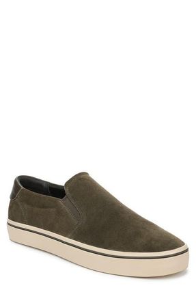 Vince Salinas Suede Slip-On Sneaker in Dark Roast at Nordstrom, Size 11.5