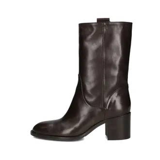 Lina Locchi AV 101 Enkellaarsjes - Dames - Schoenen - Bruin - Maat: 43 EU Leer
