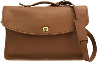 Coach Pre-owned Metropolitan Calf Briefcase - Heren - Vintage Schoudertas - Bruin - ONE Size - Leer - Vintage