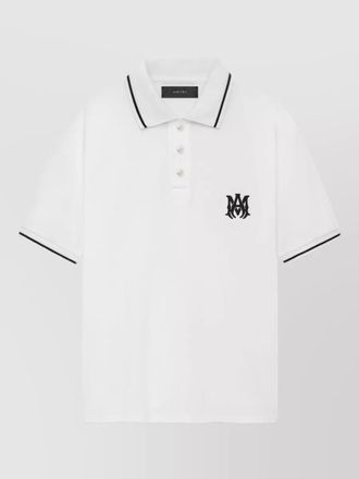Amiri arts district logo detail polo shirt