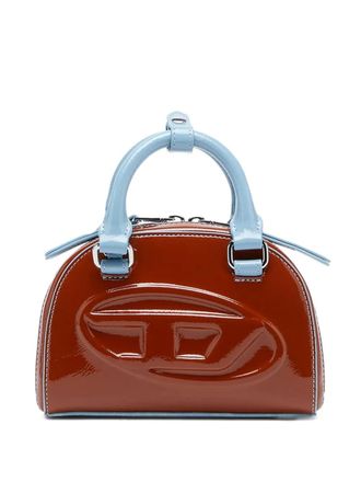 Diesel 1DR Dome embossed crossbody bag - Brown