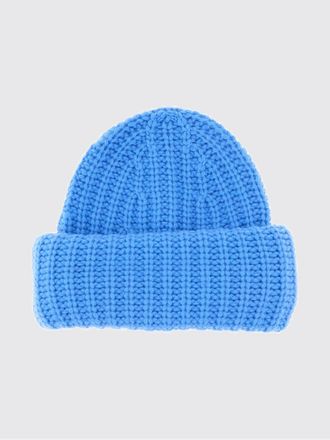 Lisa Yang Ribbed 100% Cashmere Beanie Hat with Turn-up Cuff