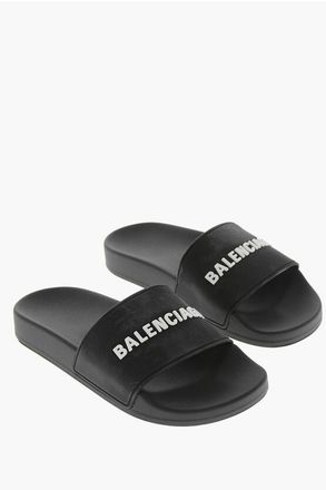 Balenciaga Rubber Slides SMOOTH with Embossed Logo size 35