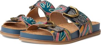 L'Artiste by Spring Step Glaze Womens Wedge Shoes Blue : EU 42 (US Womens 10.5-11) M, Leather