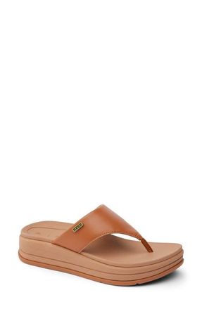Reef Aura Serenity Platform Flip Flop in Cocoa at Nordstrom, Size 11