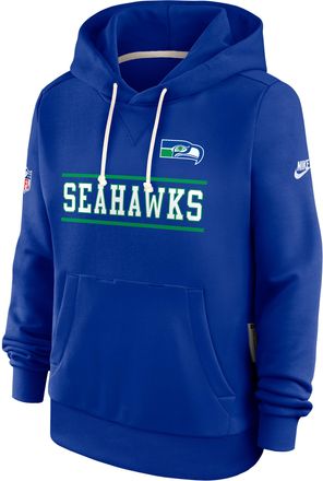 Nike Seattle Seahawks Sideline Standard Issue Alt Nike Womens Dri-FIT NFL Pullover Hoodie in Blue | 03C34DAQ78-PT1