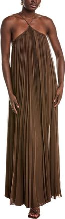 Michael Kors Chiffon Halter Pleat Gown