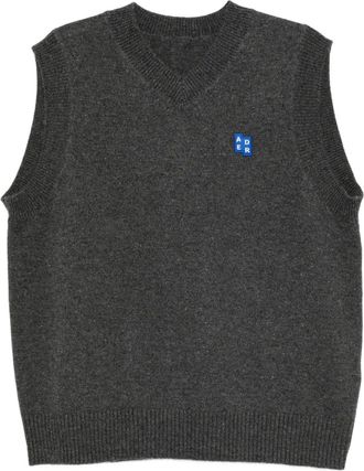 Ader Error knitted vest - women - Wool/Cotton - S - Grey