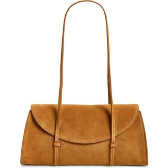 Reformation Elena Leather Shoulder Bag in Bracco Suede at Nordstrom