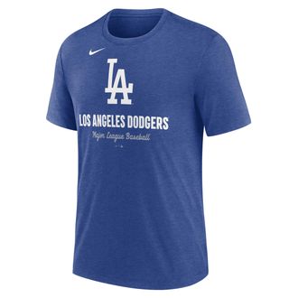 Nike Los Angeles Dodgers Logo Nike Mens MLB T-Shirt in Blue | NJFDEX49LD-V89