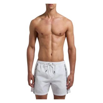 Dirk Bikkembergs Medium Boardshort - Heren - Badkleding - Wit - Maat: 2XL Poliester