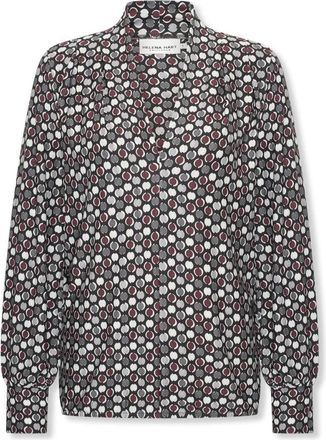 Hart by Helena Hart Top Jozzy Print Dotty - Dames - Blouses - Veelkleurig - S - Overhemden