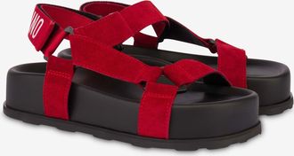 Moschino Suede sandals - Red