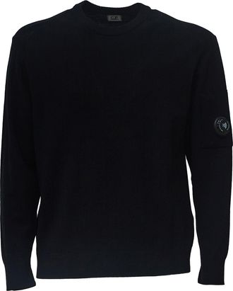 C.P. Company Extrafine Merino Wool Lens Crewneck Sweater