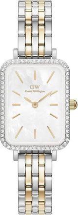 Daniel Wellington Quadro Bezel Link - Dames - Horloges - Grijs - ONE Size - Accessoires