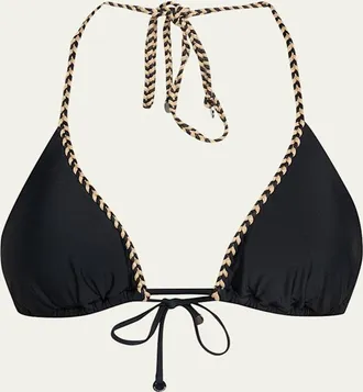 Ramy Brook Braided Nikoleta Triangle Bikini Top