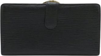 Louis Vuitton Pre-owned Vintage Long Wallet (bi-fold) - Heren - Vintage Accessoires - Zwart - ONE Size - Leer - Vintage