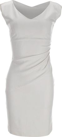 Diane Von F&uuml;rstenberg Diane Von Furstenberg Bevin Ruched Sheath Dress in White Viscose