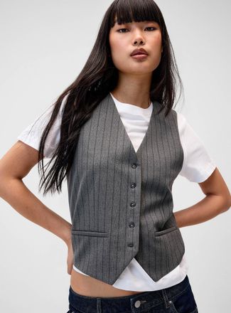 Twik Womens Dressy vest with small buttons