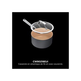 Ninja Cacerola De Cer&aacute;mica Ninja Cw90218eui De 18 Cm Con Tapa, Antiadherente, Apta Para Horno Hasta 285 &deg;c