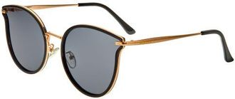 Bertha Sunglasses Moon Polarized Sunglasses in Gold/black at Nordstrom