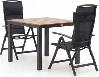 Forza Furniture Forza Capri/Fidenza 90cm dining tuinset 3-delig verstelbaar