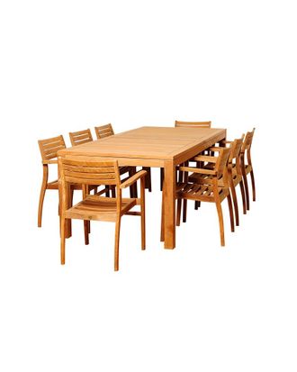 Amazonia Teak Boyd 9Pc Patio Dining Set