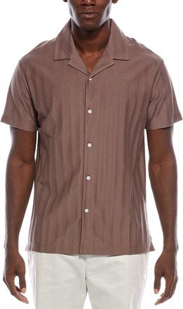 Reiss Sampson Textured Cuban Shirt