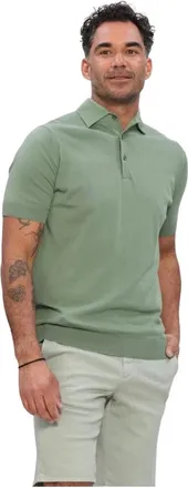 FILIPPO DE LAURENTIIS Tops, Heren, Groen, L, Katoen, Polo Mc Paramontura
