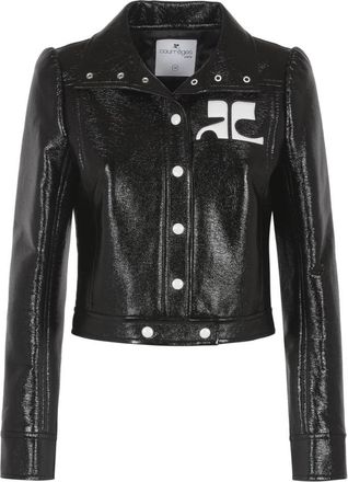 Courr&egrave;ges Reedition Vinyl Jas - Dames - Zomerjassen - Zwart - 2XS - Katoen - Jassen