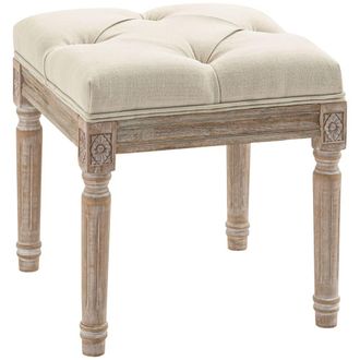 HOMCOM Reposapi&eacute;s de sal&oacute;n 40x40x43 cm beige