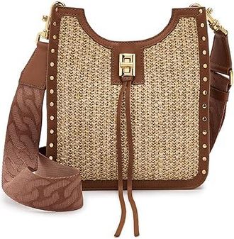 Rebecca Minkoff Darren Mini Feed Cross Body Womens Handbags Natural/Cocoa, Leather/Polyester