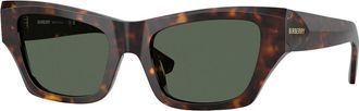 Burberry Dark Green Cat Eye Ladies Sunglasses BE4441U 300271 52