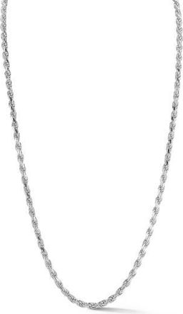Yield of Men Mens Sterling Silver Rope Necklace at Nordstrom Rack, Size 22