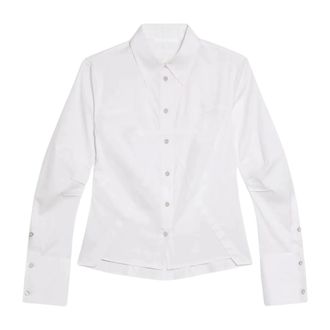 Helmut Lang Dames, Blouses & Shirts, Wit, Maat: XS Katoen