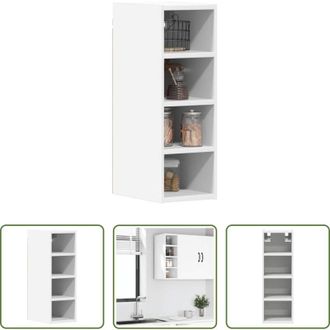 vidaXL Armadio a parete - Mobile Pensile Riga Bianco 20x29,5x60 cm