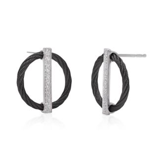 Al&oacute;r Womens Full Circle Earrings In Black