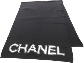 Chanel Sciarpa con stampa 1986-1988 - Nero