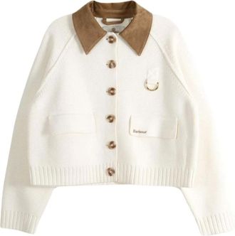 Barbour Alverstone Knitted Cardigan - Knitwear - Mujer - Beige - S