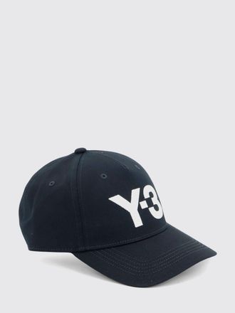 Yohji Yamamoto Cotton Baseball Cap with Embroidered Logo and Strap