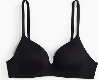 H&M Wattierter bügelloser Mikrofaser-BH - Schwarz