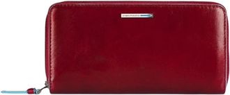 Piquadro Three-Gusset Zip Wallet - female - Piquadro - Wallets & Cardholders - Red - ONE SIZE - Accessories