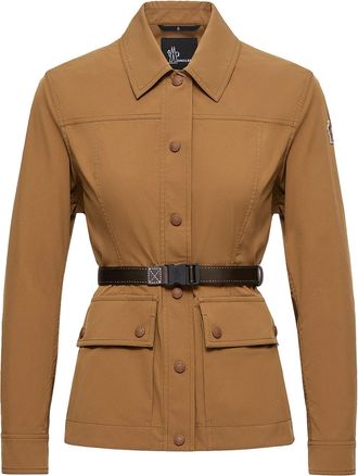 Moncler Moncler Isfara Taffeta Shirt Jacket, Women, Brown, Size: 0