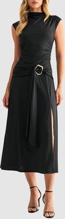 Mila Mae Cap Sleeve Dress in Black at Nordstrom, Size X-Small