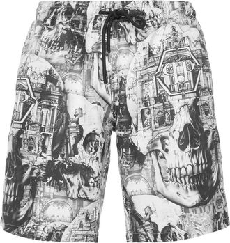 Philipp Plein Costume da bagno con stampa grafica - Nero