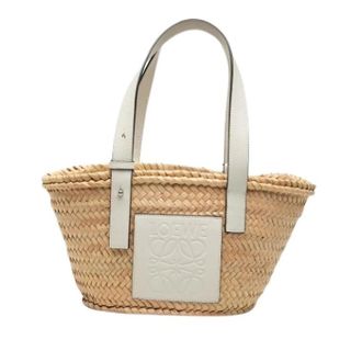Loewe Pre-owned Raffia Tote - Dames - Vintage Shopper - Beige - ONE Size - Leer - Vintage